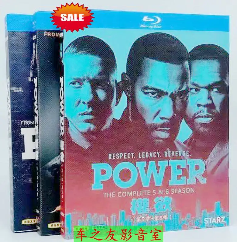 

Blu-ray Disc Set for Power TV Series Seasons 1-6 with English and Chinese Subtitles 10 Discs Boxed Collector Edition