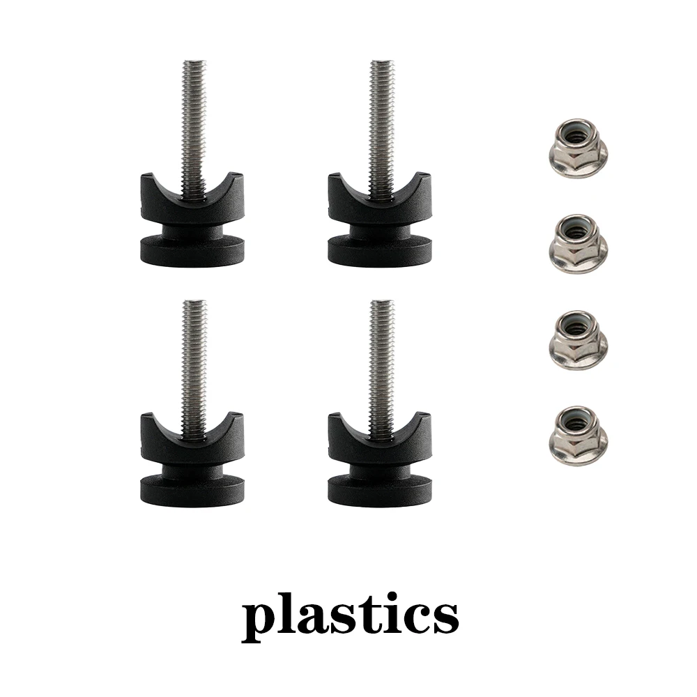 

4PCS Universal Motorcycle Rear Luggage Case Tail Top Box Helmet Trunk Bracket Base Plate Bushing Pad Buckle Spacers Motor Access