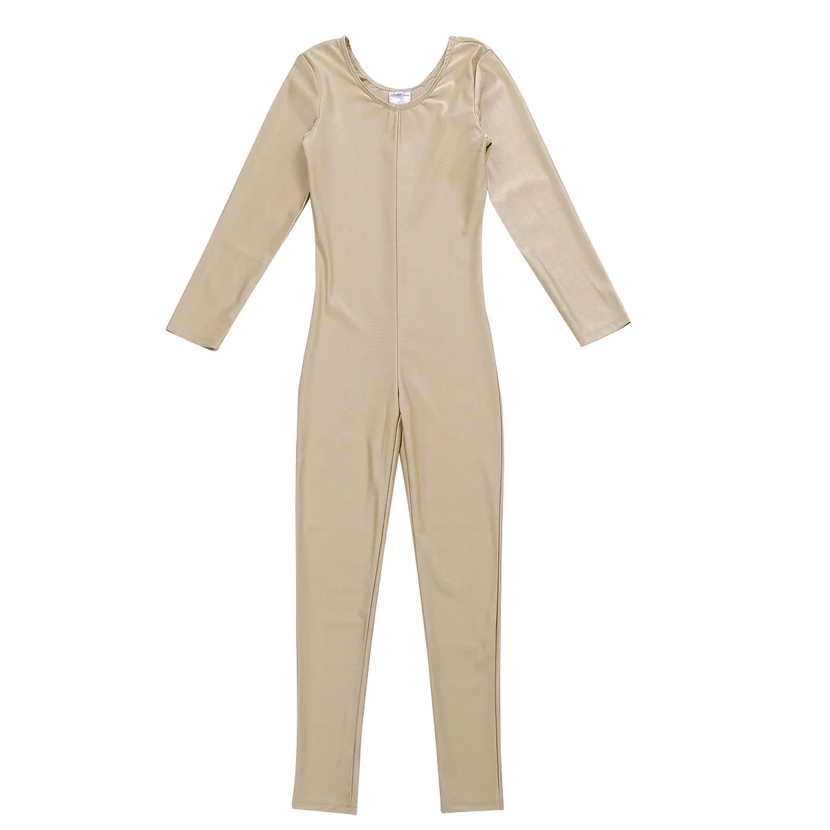 Kids Girls Long Sleeves Gymnastics Jumpsuit Ballet Dance Leotard Workout Full Bodysuit Unitard Figure Skating Exercise Costumes