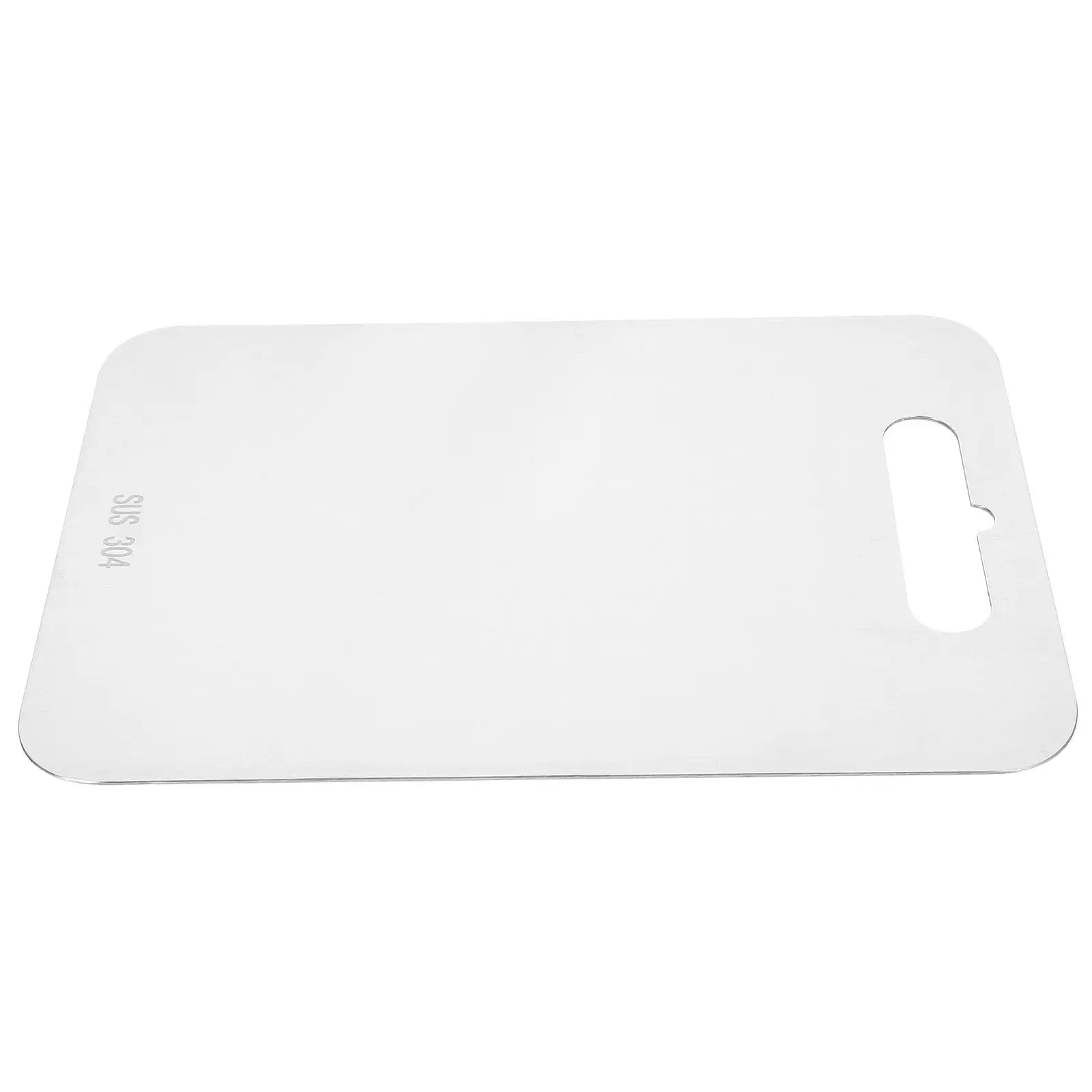 

Stainless Steel Cutting Board Size M Reversible Wear-Resistant Rectangular Chopping Block for Cutting Fruit Meat