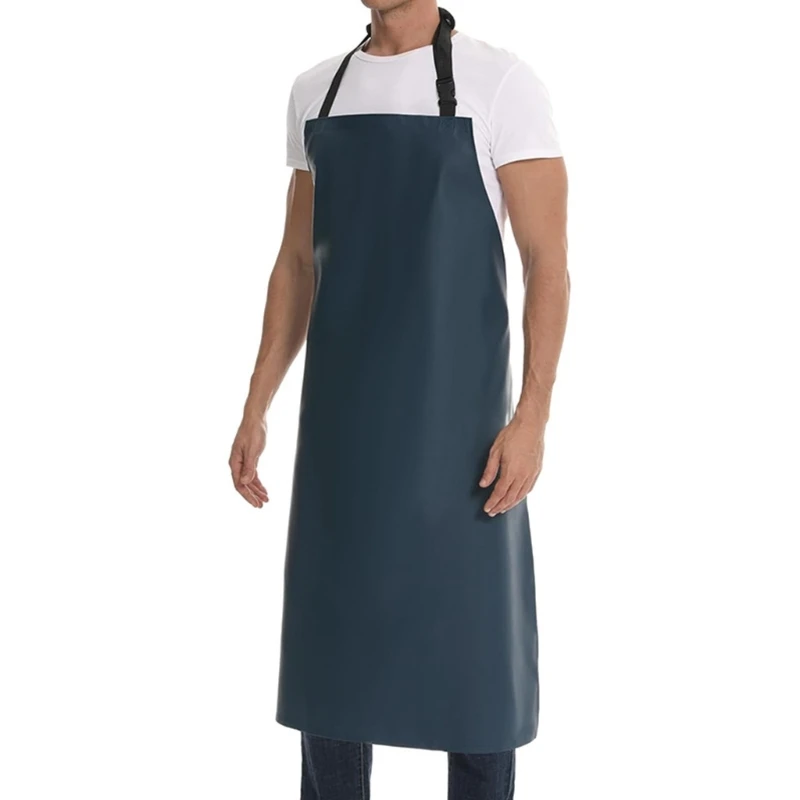  PU Leather Protective Apron Oil Water Resistant Apron