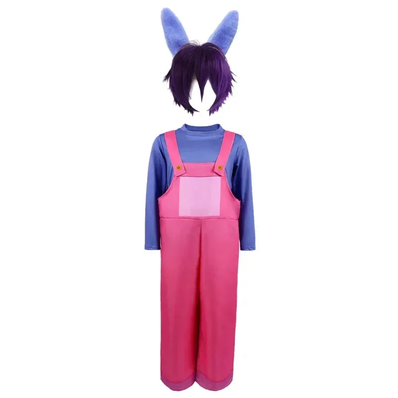 Aduit キッズコスプレアメージングサーカスコスチュームハロウィンカーニバル子供ロールプレイマスカレード Pomni Jax Ragatha 男の子女の子 Cloth72b