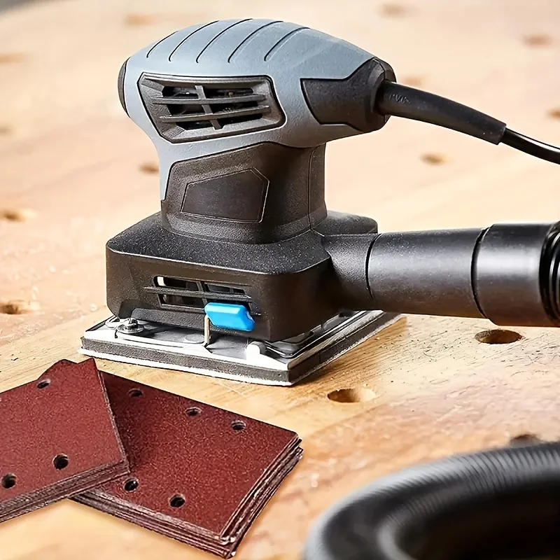 50pcs Assorted Grit Sanding Sheets Set, 93 x 185mm, 8-Hole, for Rectangular Sanders, Wood Compatible, Manual Sanding Pads