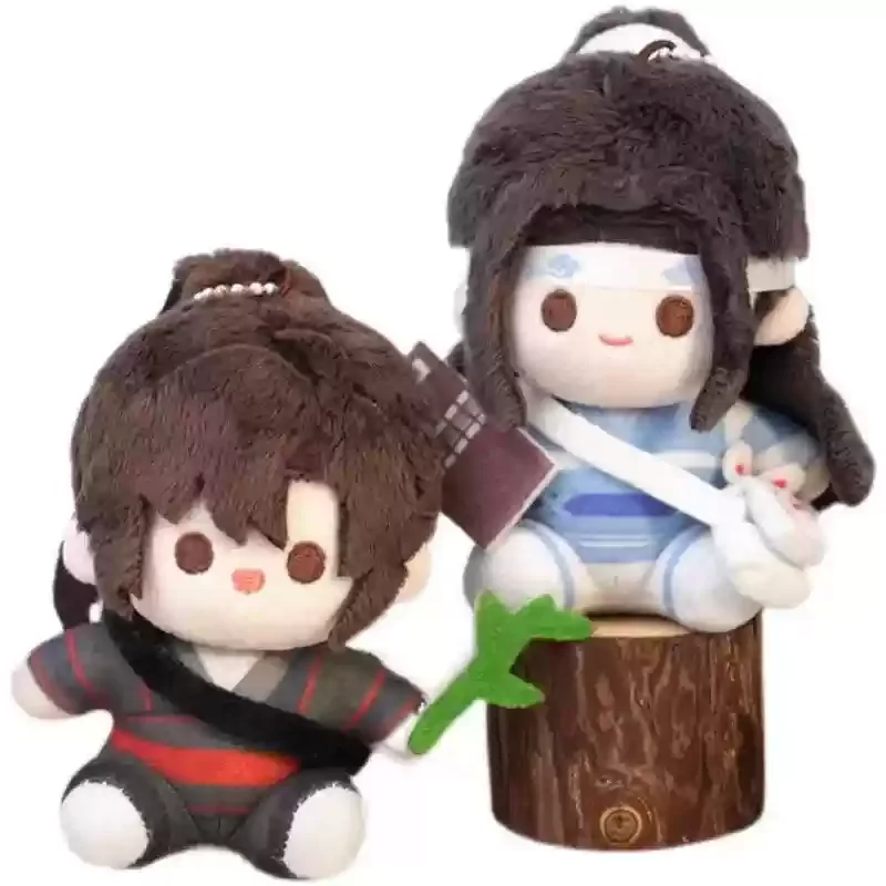 Anime Mo Dao Zu Shi peluche poupée Lan Wangji Wei Wuxian mignon Q-Version peluche poupées sac à dos pendentif doux peluche jouet à collectionner