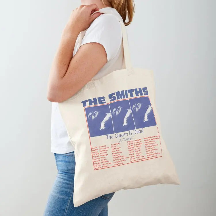 

The Smiths US Tour 86,The Queen is Dead Classic T-Shirt Tote Bag Large bags for women Canvas hand bags tote bag university