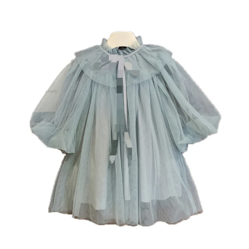 CXJM-Girls' Dress2025Spring New Baby Western Style Super Fairy Princess Dress Children Little Girl Mori Style Skirt