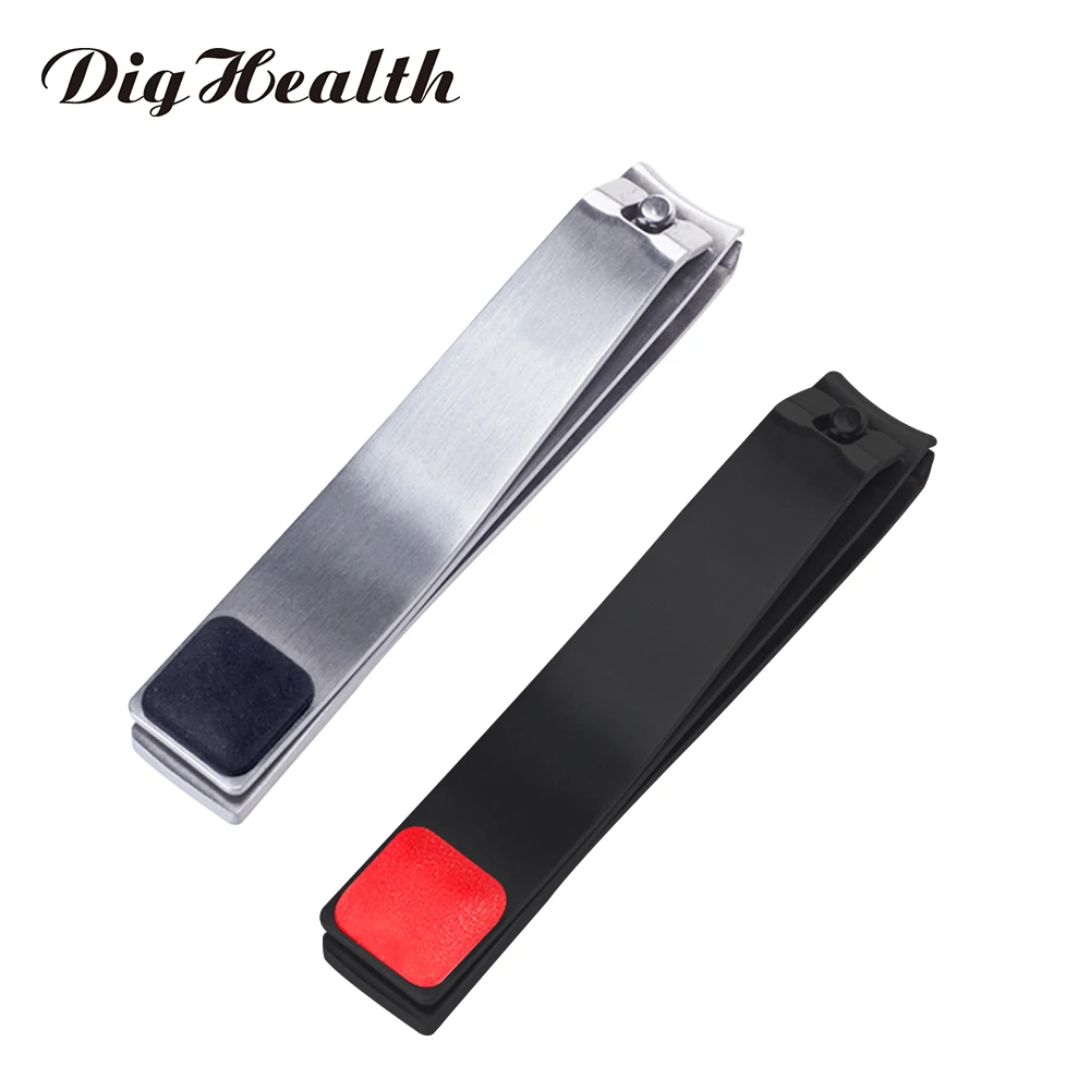 Dighealth Large Nail Clipper Cutter Toe Nail Clippers Professional Manicure Trimmer Stainless Steel Nipper With Clip Catcher