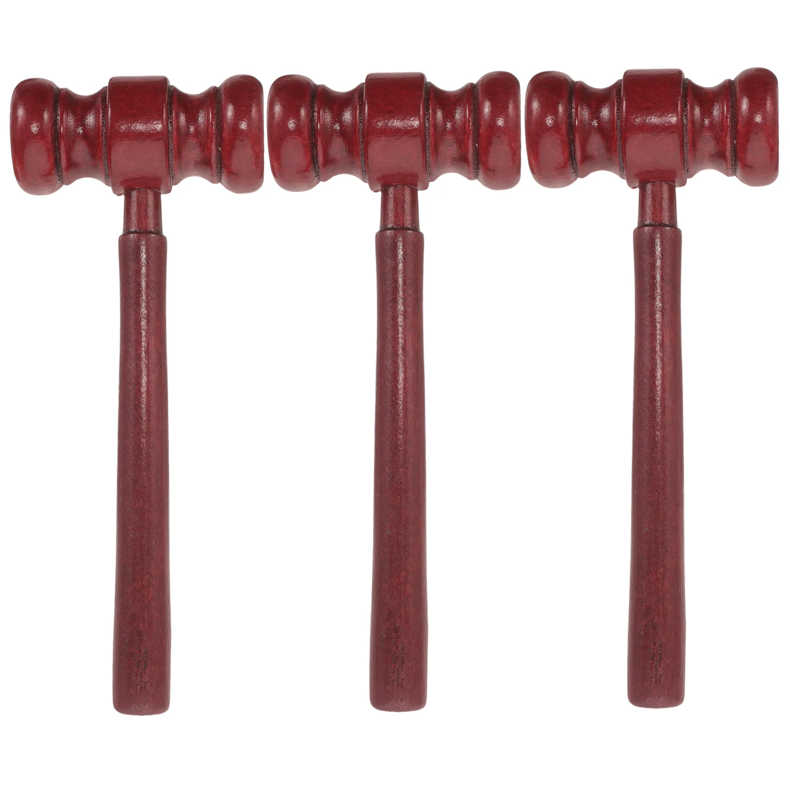 3 Pcs Car Wooden Judge Hammer Baby Kids Toys Lawyer Mallet Lotus Tree Beating Gavel Mini