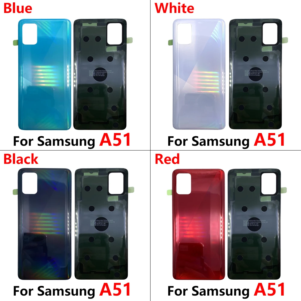 NEW Battery Back Cover Rear Door Housing Case Replacement Part With Adhesive For Samsung A31 A315F A41 A415F A51 A515F A71 A715F