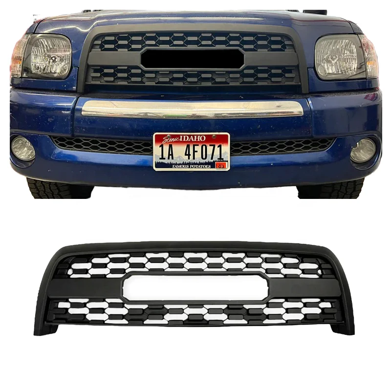 

Spedking Auto Accessories ABS Front Bumper Grill Grille With Light for Tundra 2003-2006 Grille