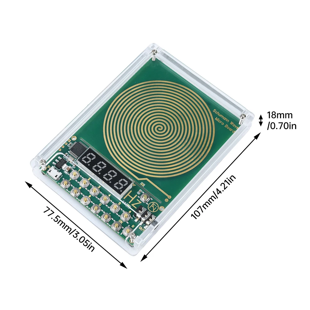 DC 5V, 0,01Hz–100.000Hz Einstellbarer Schumann-Wellen-Generator, 7,83Hz Sinuswellen-Signalgenerator, Micro-USB-Anschluss – Detail 6