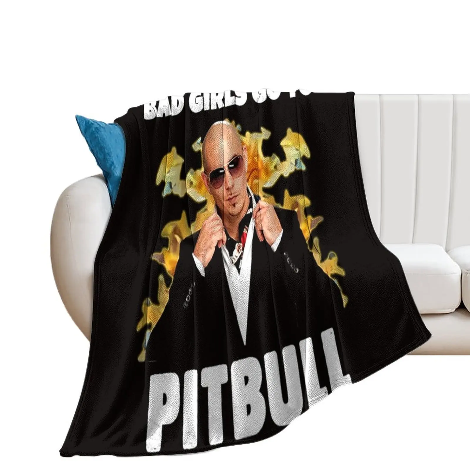 

Good Girls Go Church Bad Girls Go Pitbull Throw Blanket Thins Loose Luxury Designer Blankets