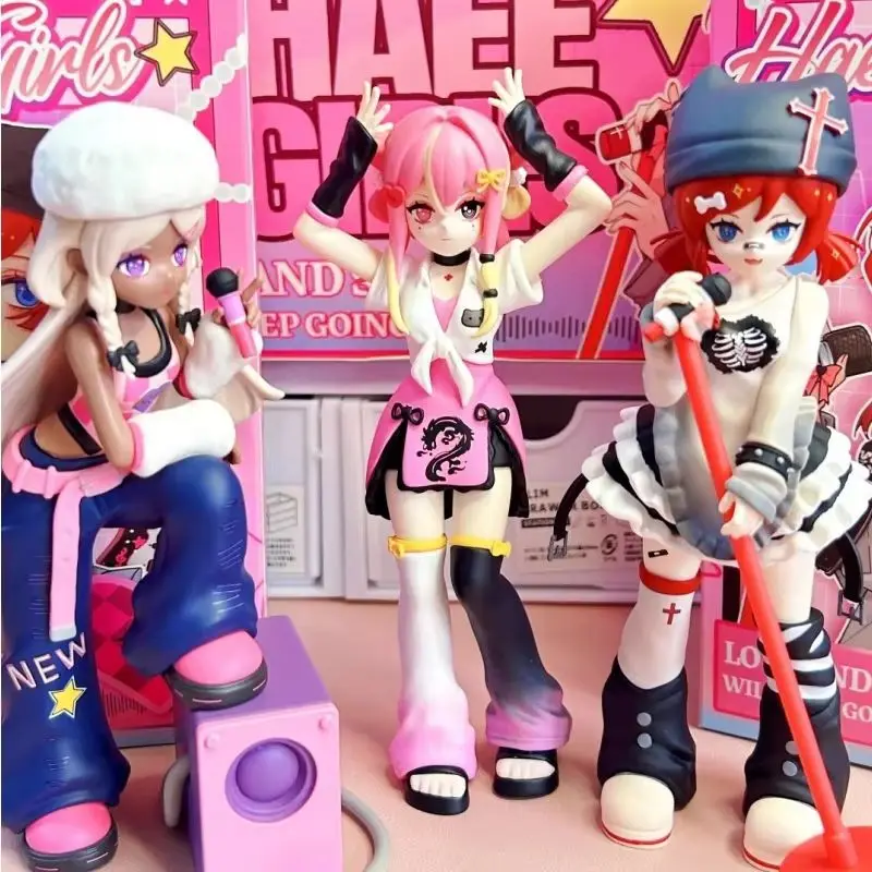 

Новое поступление Haee Girls Series Performance Stage Girl Group слепая коробка ПВХ Модель Рисунок Кукла Настольное украшение Игрушка для девочек Подарки