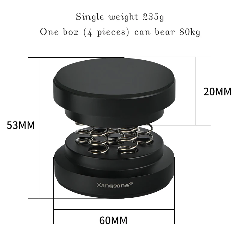 4Pcs/set High End Audio Foot Pad Aluminum Alloy Shock Absorption Speaker Machine Isolation Feet