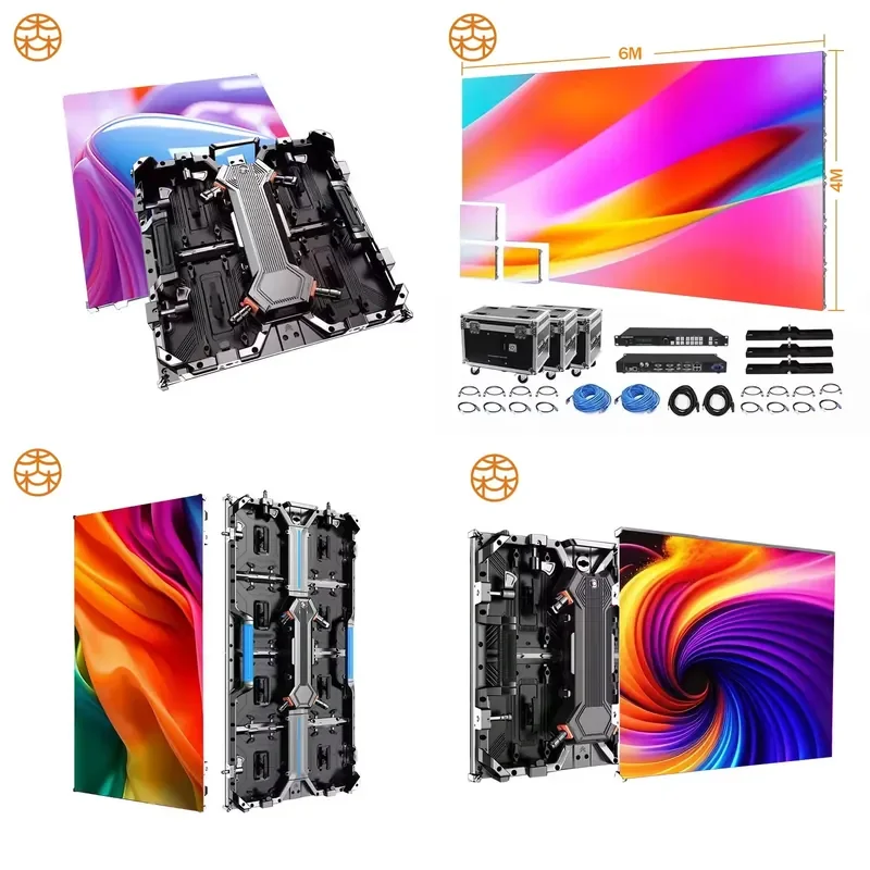 Wall LED Panel Music Concert Stage Backdrop Flexible P3.91 LED Screen Rental LED Video Wall For Stage Concert