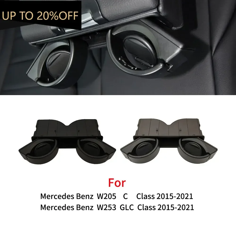 

For Mercedes C GLC Class Car Rear Seat Armrest Insert Drinks Cup Holder For Benz W205 W253 2015-2021 C180 C200 GLC300 0998100113