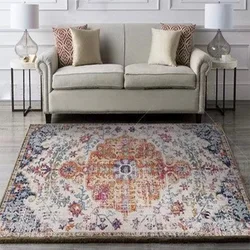 Persian Vintage Carpet for Living Room Old Style 200x300 Lounge Rug Bedroom Decor Large Bedside Carpet Washable Non-slip Mats