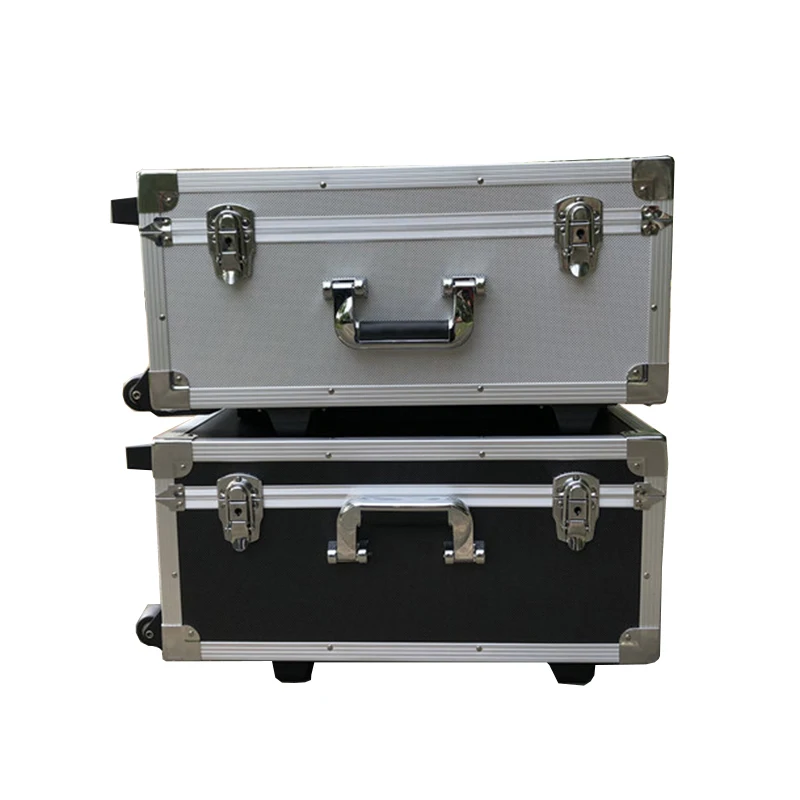Imagem -03 - Polia Pull Rod Case Caixa de Ferramentas de Alumínio Caixa de Equipamentos Display Bolsa Household Hardware Storage Toolbox Multifuncional com Espuma