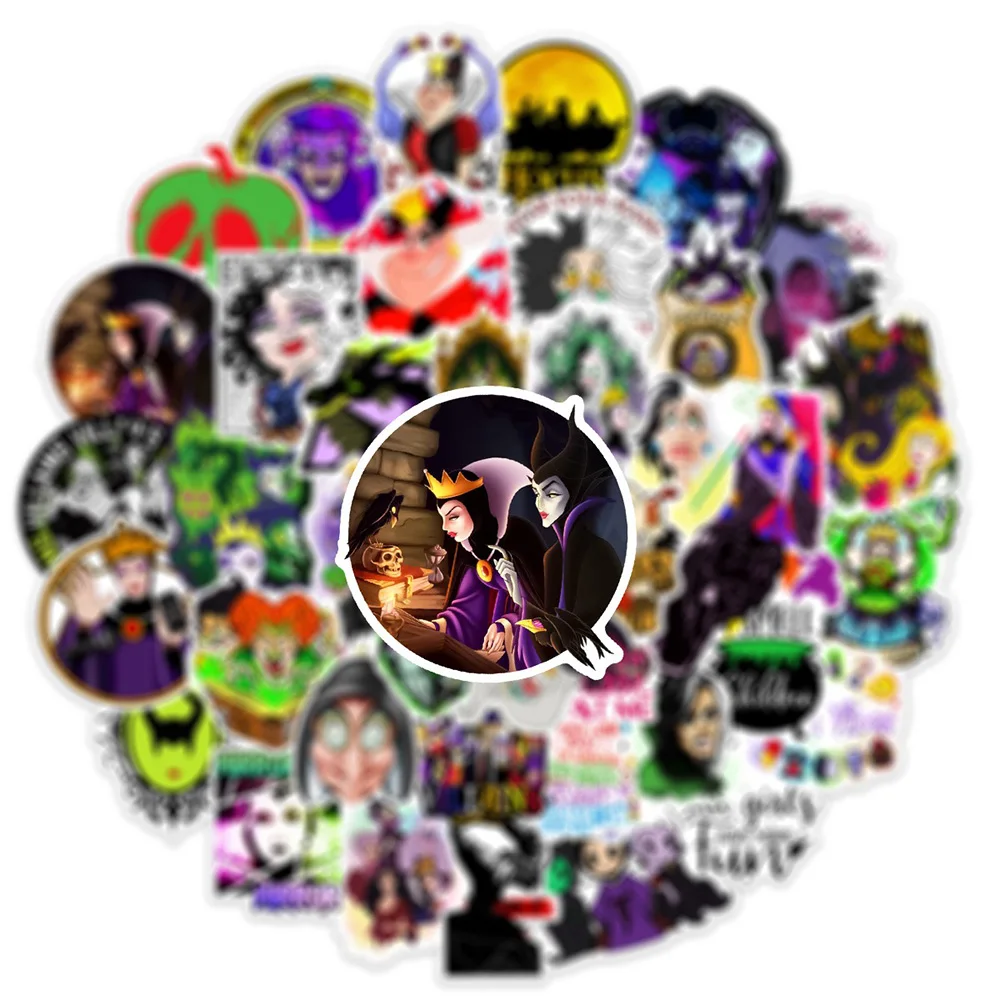 10/30/50PCS Disney Magie Bösewicht Hexe Maleficent Königin Aufkleber DIY Telefon Laptop Gepäck Skateboard Graffiti Decals spaß für Kid