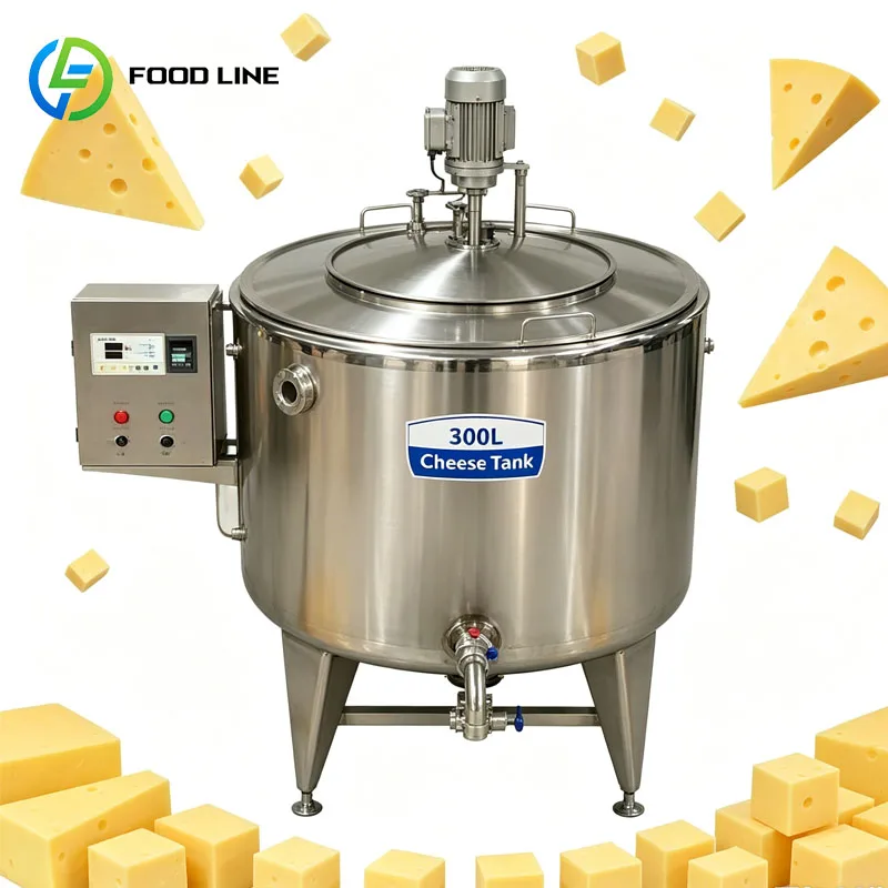 Cheese Processing Equipment Cheese Vat Milk Fermentation Tank Dairy Curd Making Machine Customized