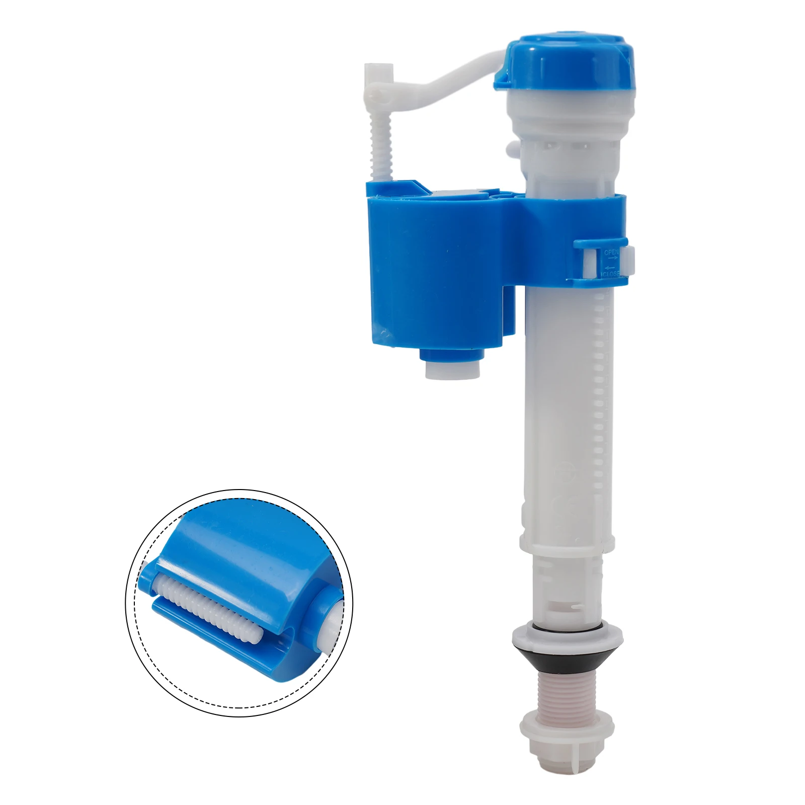 1 Pcs Bottom Inlet Toilet Cistern Fill Valve Height Adjustable 8.27-12.6 Inch Silent Water Saving Entry For Home Bathroom