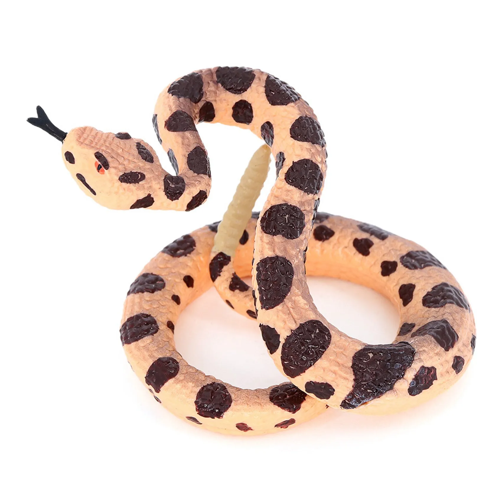 Simulation Snake Short-Tailed Snake Viper Rattlesnake Boa Constrictor Reptile Model Creepy Prank Scary Snake Toy