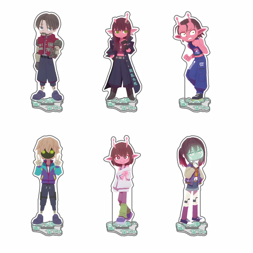Anime  Milky☆Subway: The Galactic Limited Express 10cm Acrylic Stand Makina/Kujou Tabletop Decorations Accessories Decor Gifts