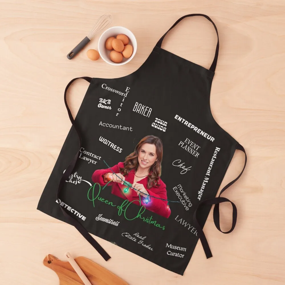 

Queen of Christmas Movies Apron kitchen item japanese style Things For Home And Kitchen Chef Accessory Apron