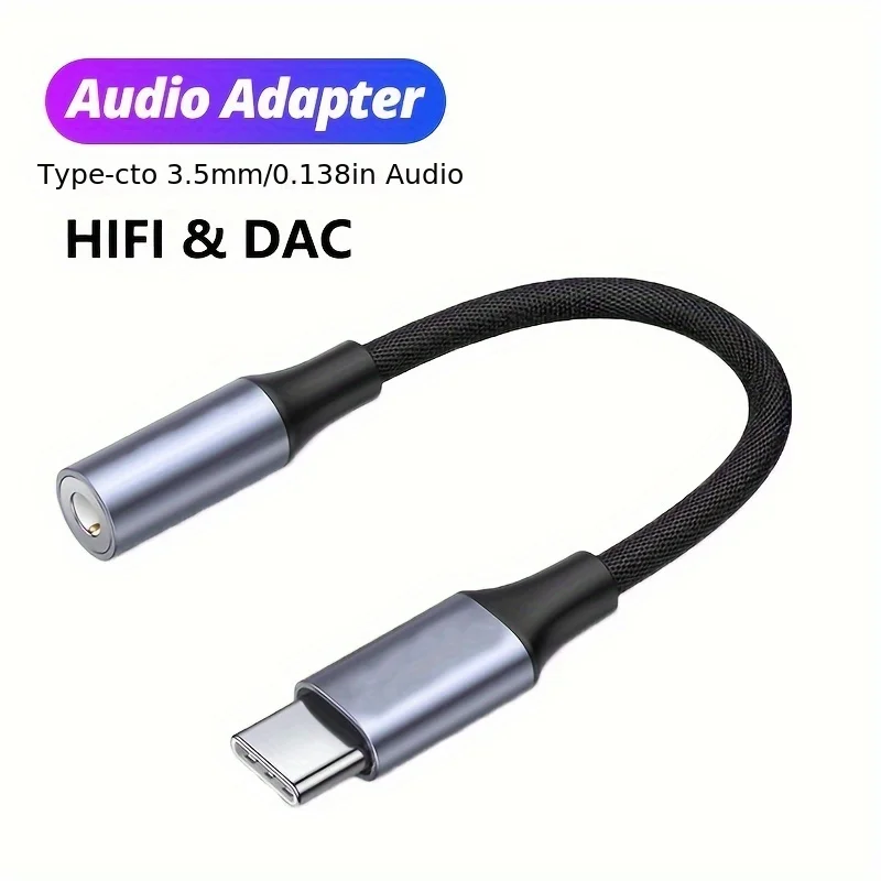 USB C 3,5 Jack Cable de Audio USB C a 3 5 MM Jack Aux Adaptador Accesorios para Teléfono Cabo Adaptador USB Tipo C Adaptador USB C Auriculares