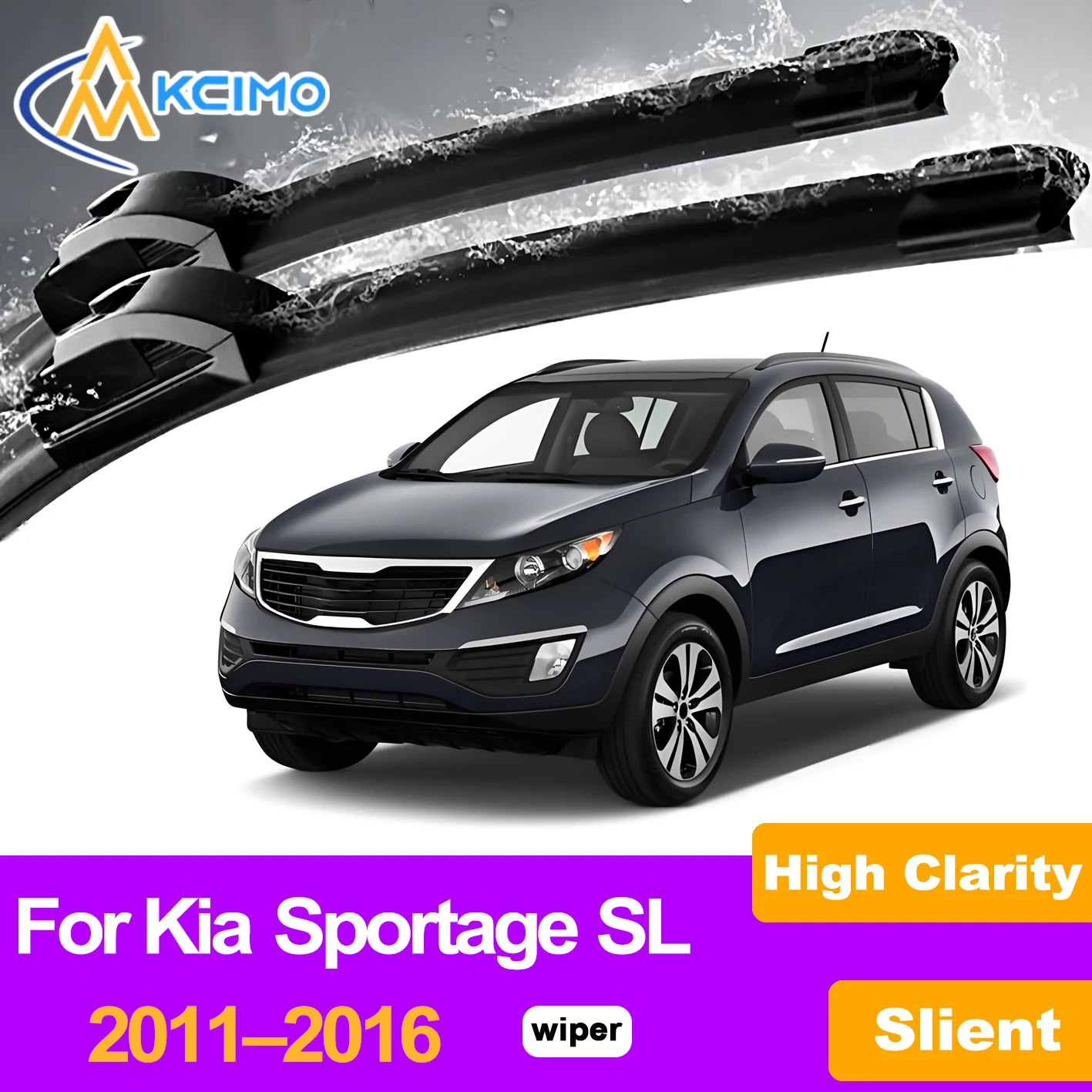 

KCIMO 2PCS Front Windshield Wiper Blades For Kia Sportage SL 2006-2013, Automotive Replacement Wipers