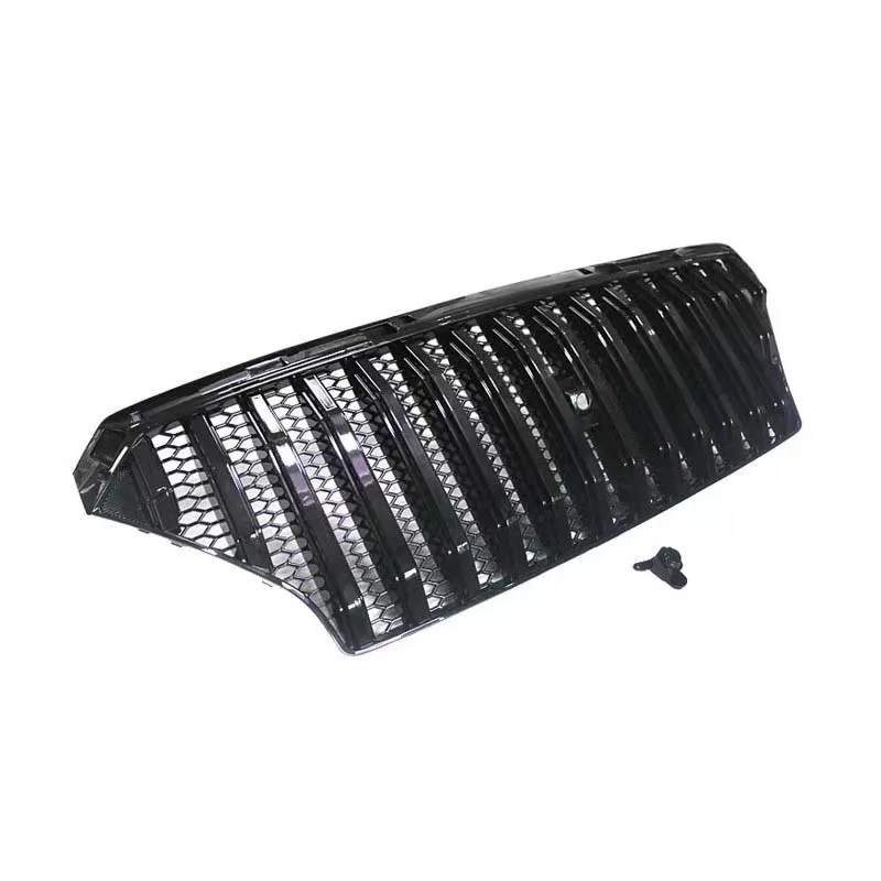 Car Racing Grille For Hyundai Santa Fe Santafe 2018 2019 2020 Car Front Grills ABS Black Radiator Bumper Mask Mesh Cover