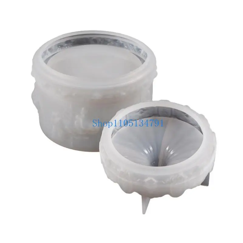 

98km Rotate Horse-shaped Silicone Mold Epoxy Resin Casting Mould for DIY Storage Box, Makeup Brush Holder and Handmade Craft