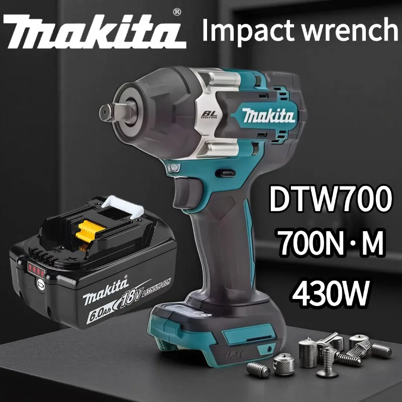

Original Makita DTW700 18V Brushless Impact Wrench 700Nm Max Torque 4-Speed Control Heavy Duty Professional Tool