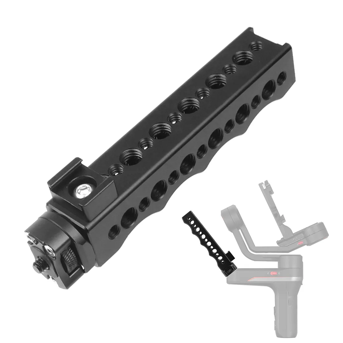 Handheld Gimbal Verlängerung Griff Grip Extender 3/8 1/4 Loch Halterung Lenker Käse Stange für Zhiyun Weebill Labor Kamera Stabilisator – Detail 3