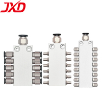 JXD Vacuum Air Distributor 1 IN 4 6 8 10 12 OUT Multi Way 4MM 6MM Hose Pneumatic Joint Fitting
