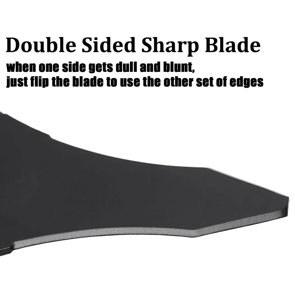 

ABLL-Brush Cutter Blade Weed Wacker Replacement Blade, Carbide Steel With Adapter Attachment, (25.4 Mm Or 20 Mm Arbor)