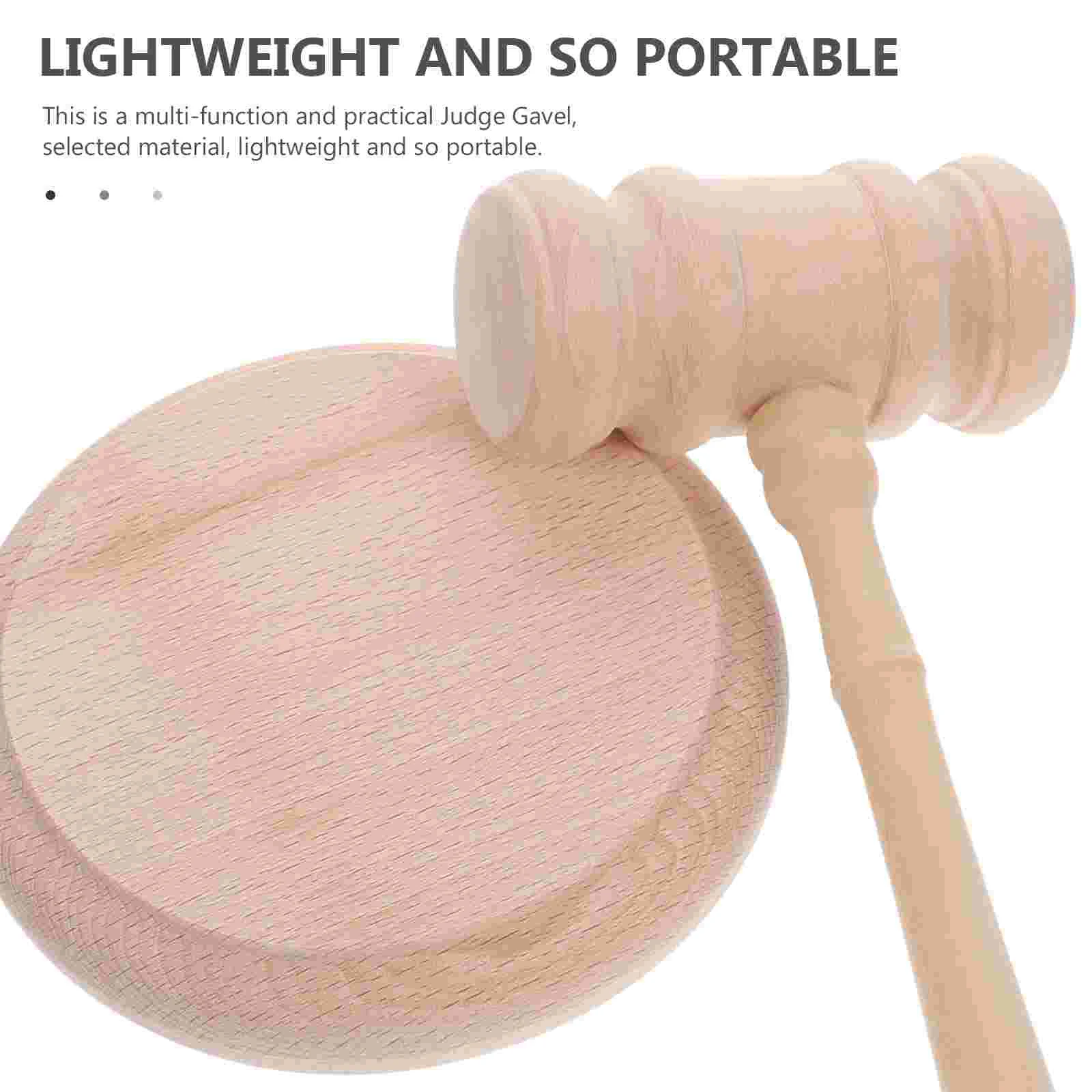 Judge Hammer Gavel Props Accessory Auction Sale Wooden Clock Court Hammers Gavels for