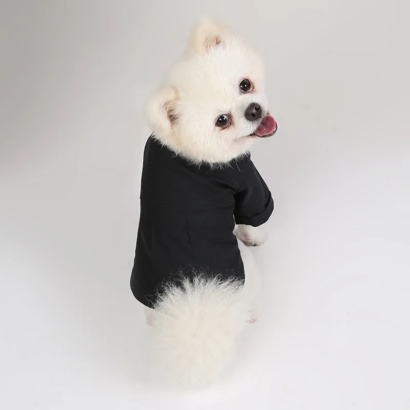 Spring and Autumn Pet Bottoming Shirts Versatile Slim Dog Clothes Boutique Pet Trendy Clothes