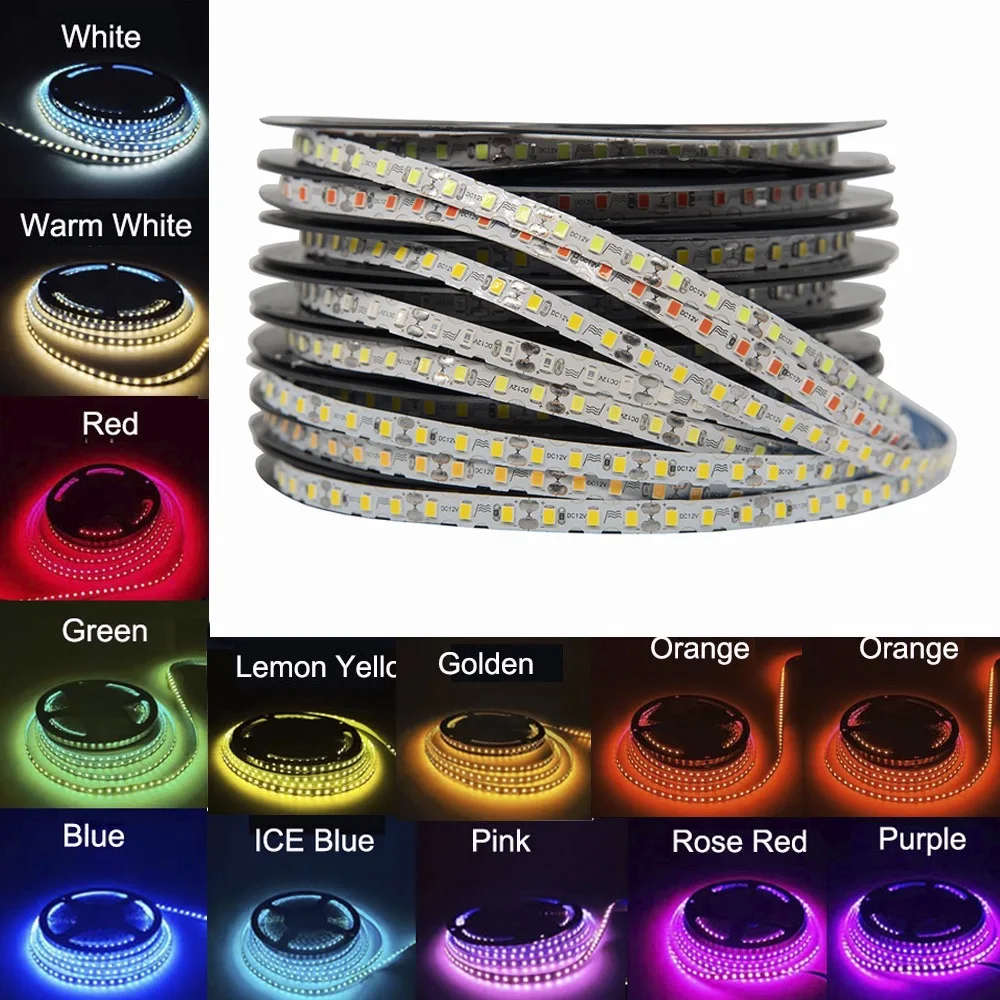 14 Color 6mm Led Strip Lights For DIY Neon Light 12V 2835SMD 120LED/m S Shape Tape Light  Neon Sign Letter Foldable String Lamps