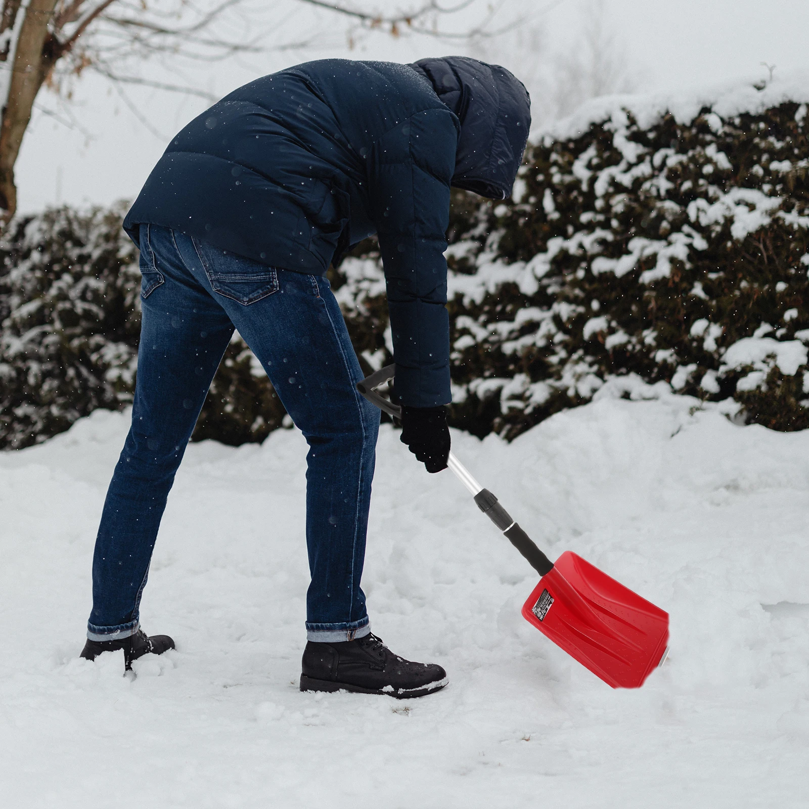 

Car Mud Winter Removal Retractable Ice Shovel Tool Automotive Snow Shovel Mud Shovels Sturdy Snow Removal Tool Design