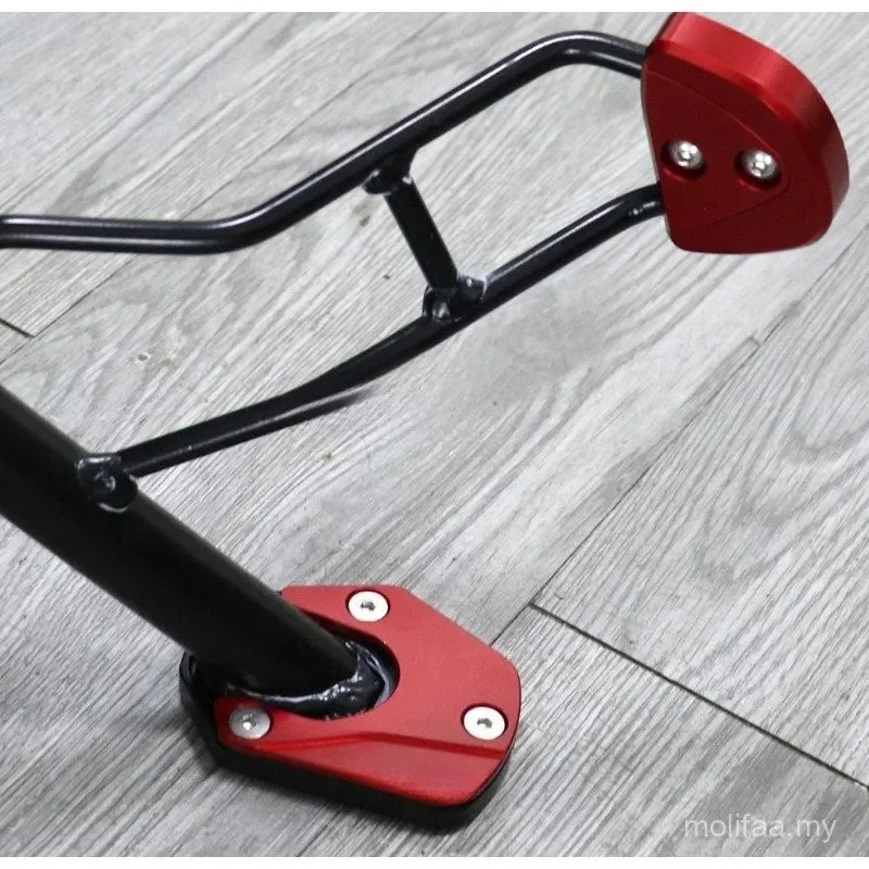 Motorcycle CNC Aluminum Foot Stand Enlarged Plate For SYM ADXTG 400 Side Support Kickstand Enlarger Pad Accessories view 6