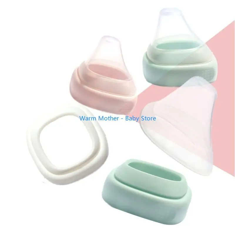 طوق بديل لزجاجة الأطفال، غطاء شفاف للزجاجات 57QE