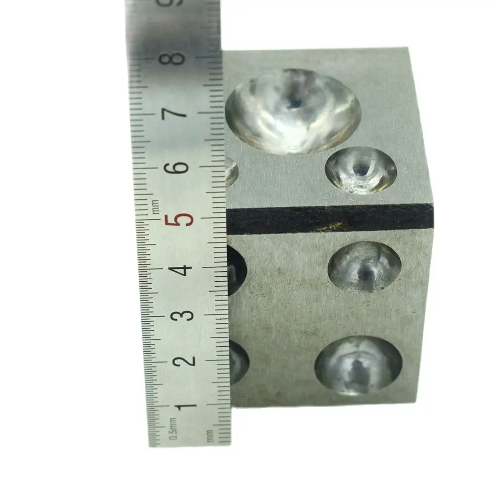 Imagem -04 - Square Steel Dapping Block Ferramenta Doming para Jóias Metal Forming 50 mm