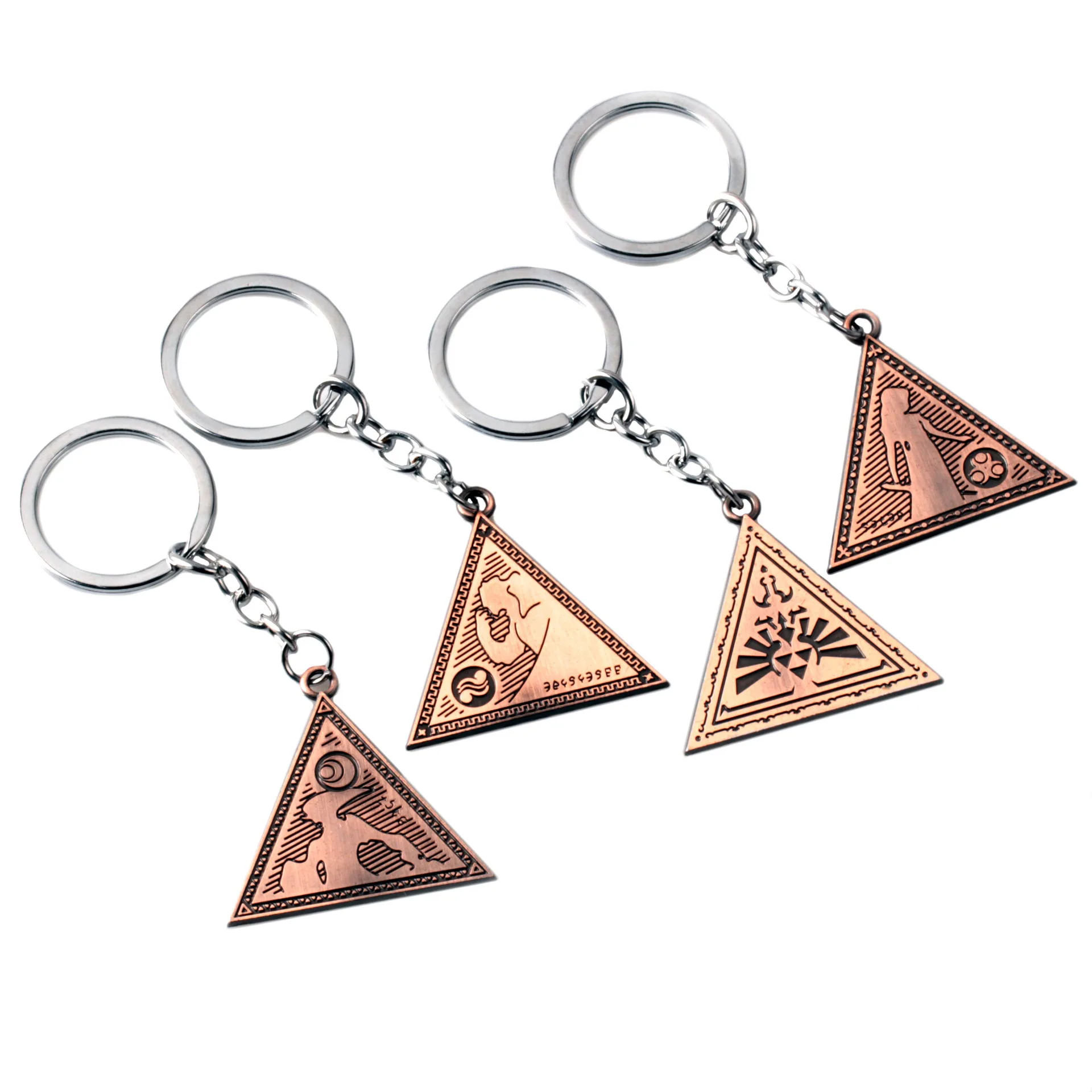 Colar pingente em forma triangular para homens e mulheres, gargantilha de metal, Legend of Zelda, um link para o passado, cosplay joias, presente para fãs