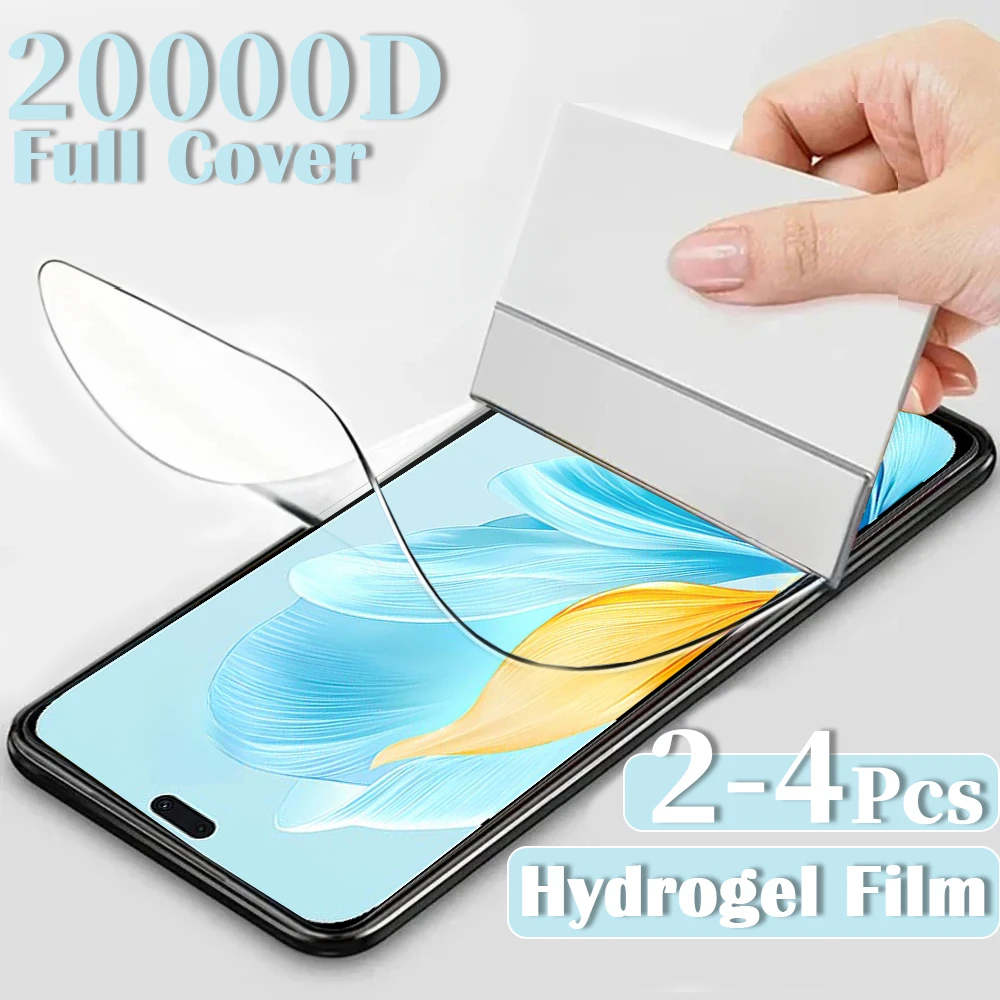 2-4Pcs Hydrogel Film For Honor 200 90 70 Lite Smart Soft Silicone Screen Protectors For Honor 20 Pro X9 X8 X7 X6 X5 Plus View 20