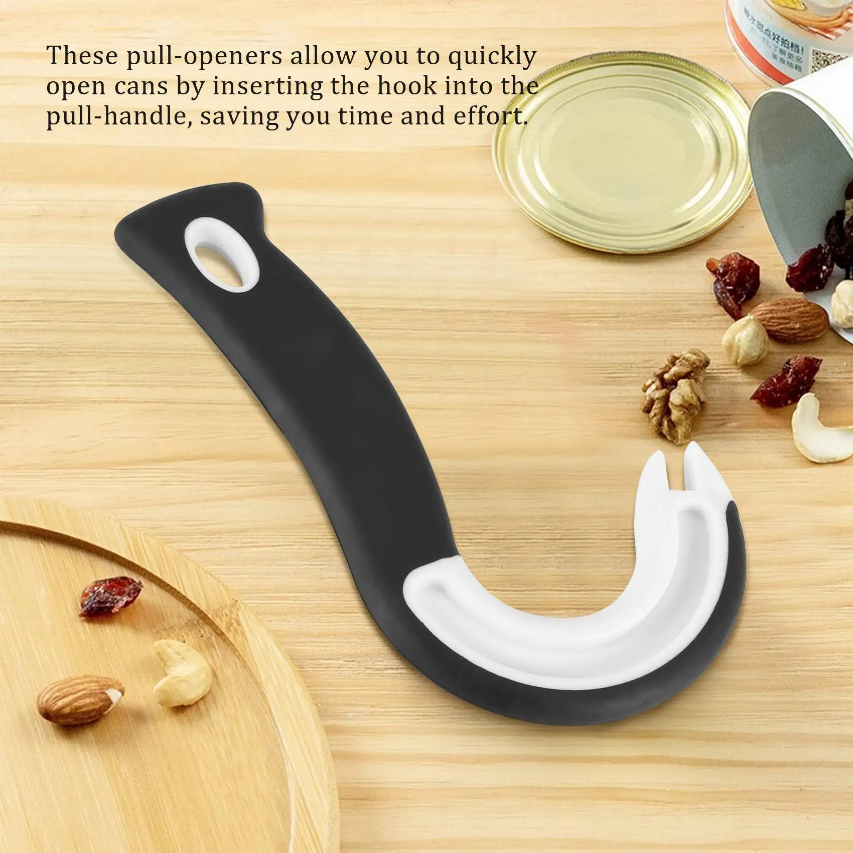 2 ชิ้นเปิดแหวนดึงเปิด Easy Grip เปิดแหวน - Tarik Helper สําหรับแหวนดึง Tab กระป๋องกระป๋องขวดเครื่องมือห้องครัว