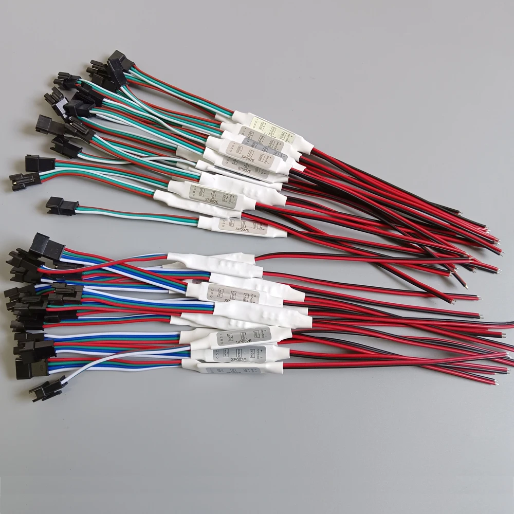 

Mini SP002E LED Strip Controller DC5-24V 3Pin 4Pin Addressable RGB WS2811 WS2812B WS2813 SK6812 RGBIC Strip 2048 Pixels Control