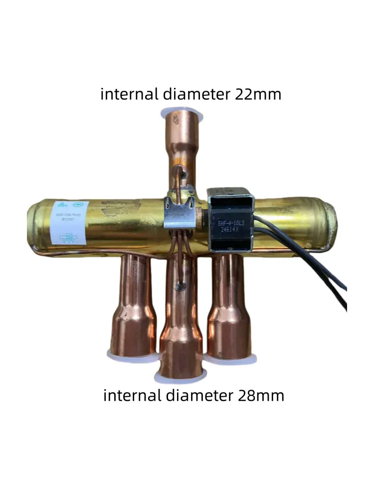 تشجيانغ Sanhua مكيف الهواء صمام تحويل رباعي الاتجاه SHF-35B-79 12P-15HP مضخة الحرارة صمام تحويل رباعي الاتجاهات