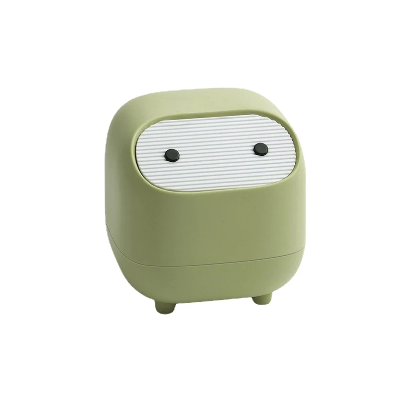 Ninja Desktop Trash Can Mini Multifunctional Double Layer Pressing Trash Can With Lid Household Mini Trash Storage Box