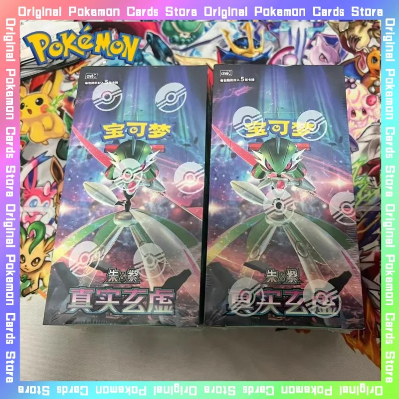 

100% оригинал Pokemon 14,0 Truth and Mystery Trading Booster Pack PTCG Упрощенные китайские коллекционные карты Игрушки Подарки на день рождения